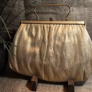 Vintage Ande Gold Hinge Frame Evening bag
